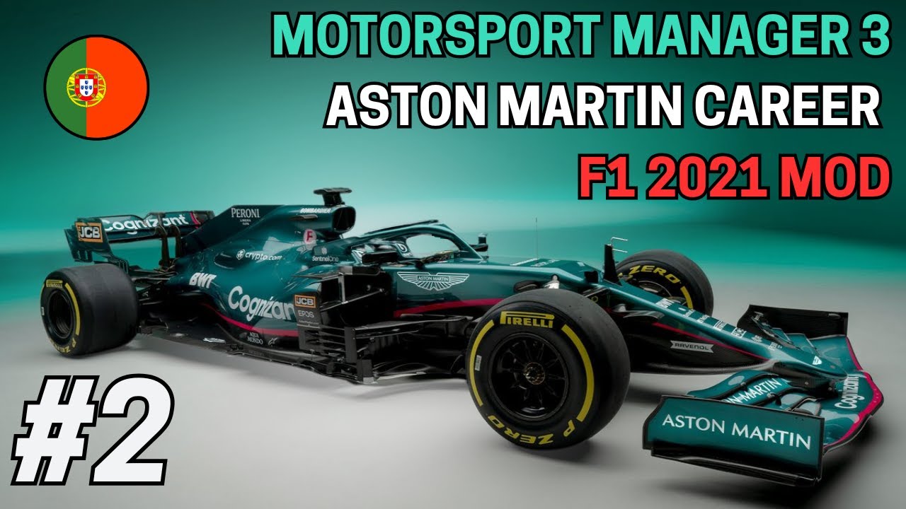 MOTORSPORT MANAGER 3 ASTON MARTIN CAREER Part 2: Amazing strategy in the wet 🌧 (F1 2021 Mod)