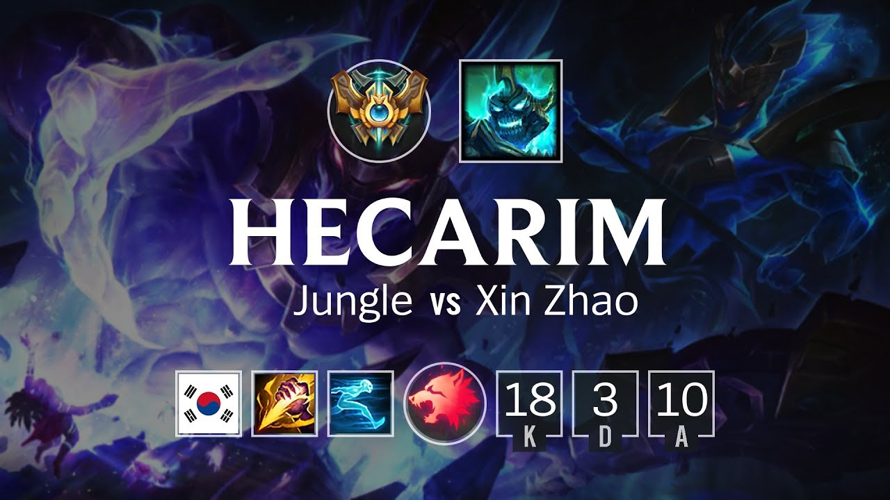 Hecarim Jungle vs Xin Zhao - KR Challenger Patch 8.19