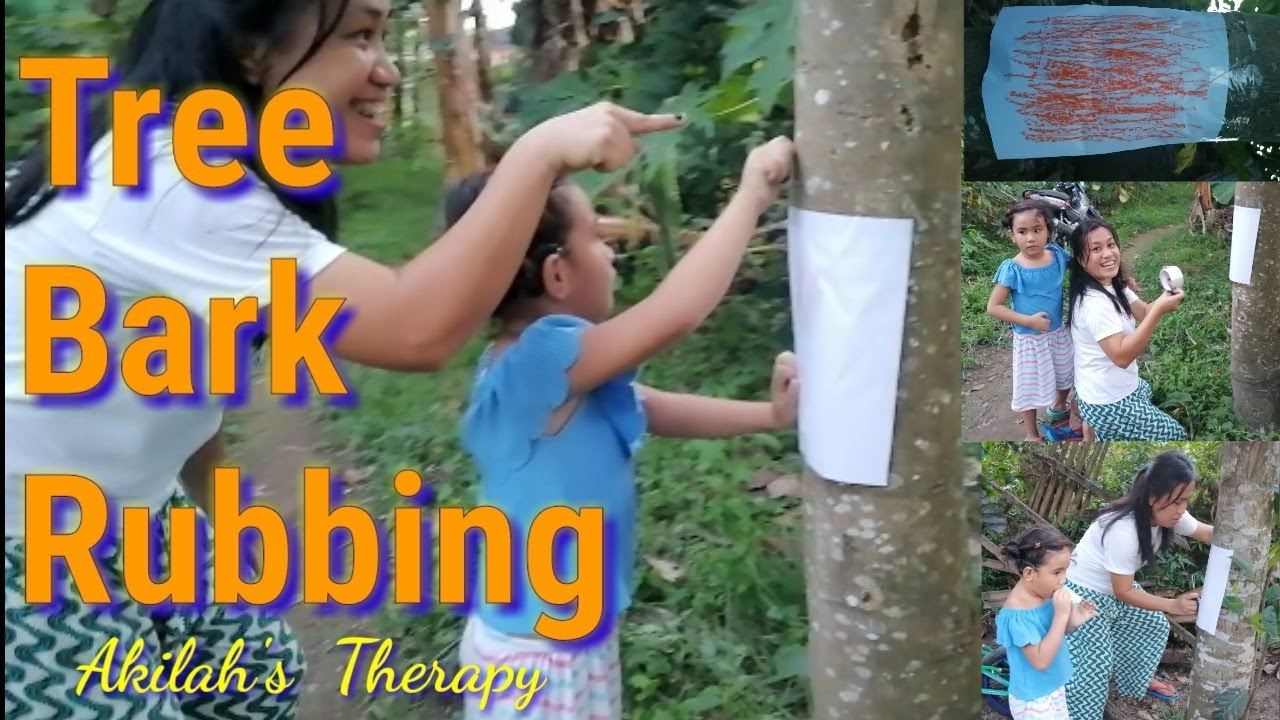 Tree Bark Rubbing | Outdoor Activities | Autism & Hearing Loss Journey