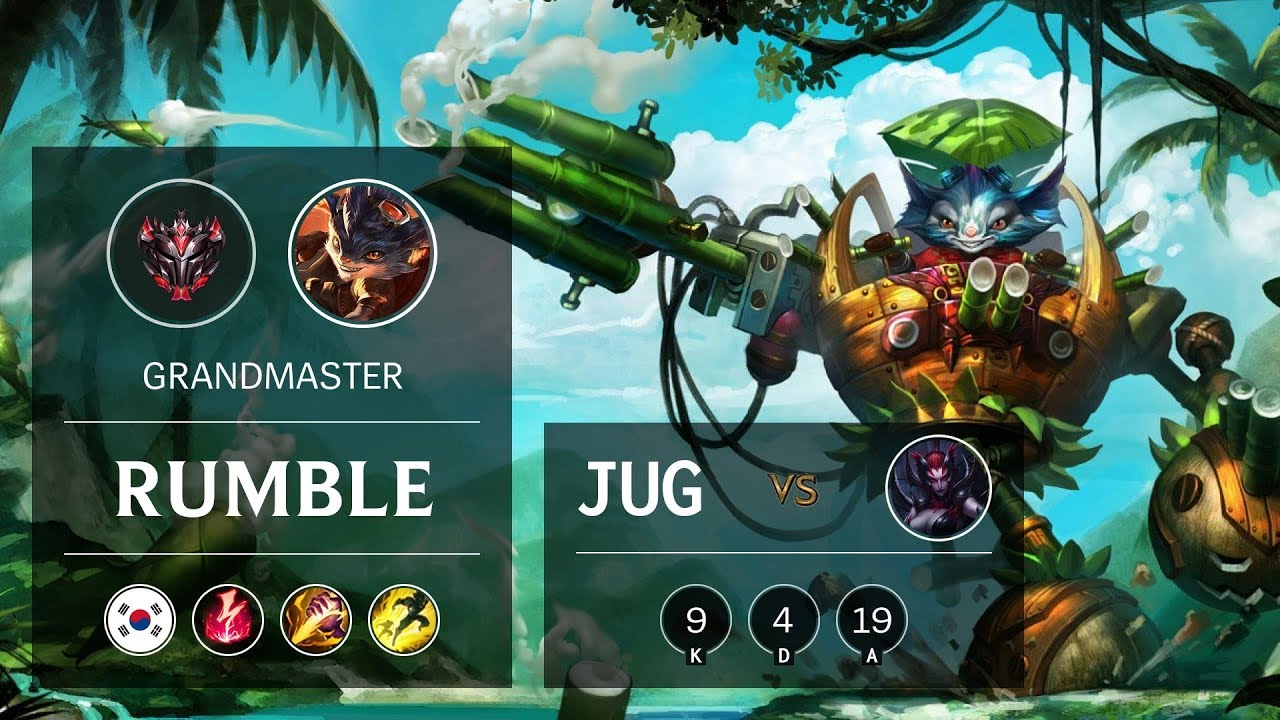 Rumble Jungle vs Elise - KR Grandmaster Patch 10.2