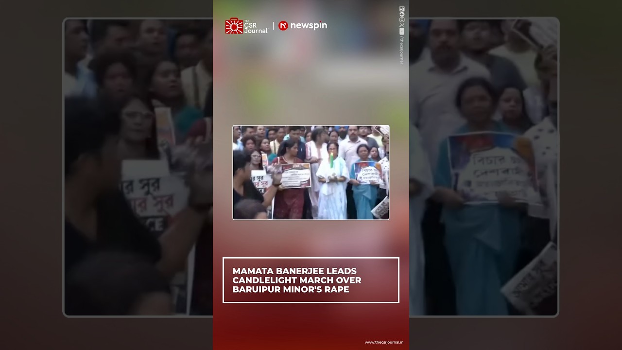MAMATA BANERJEE LEADS CANDLELIGHT MARCH OVER BARUIPUR MINOR'S RAPE