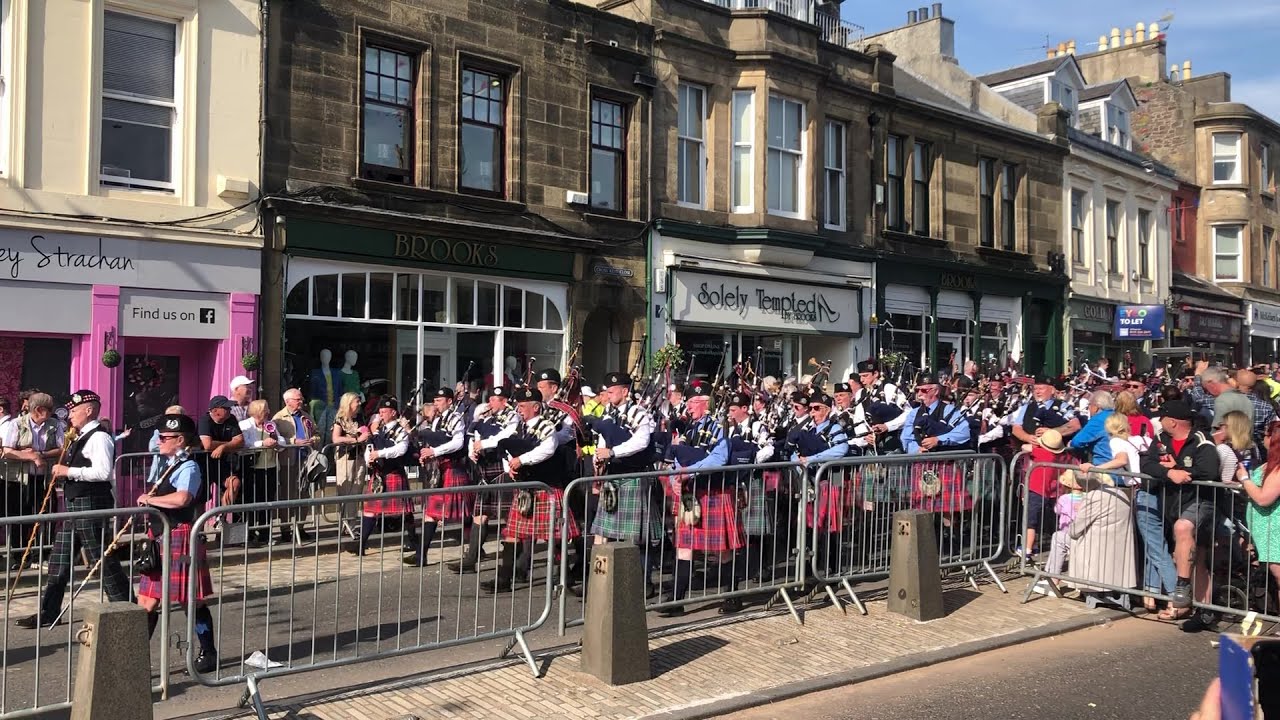 Bagpipe Procession - Lanimers 2023 - Lanark - Scotland - A Celebration 🎊