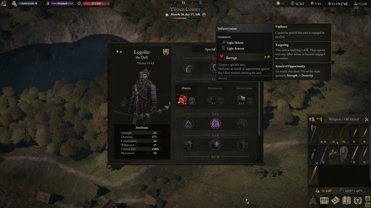 Wartales | Endgame | Archer Build