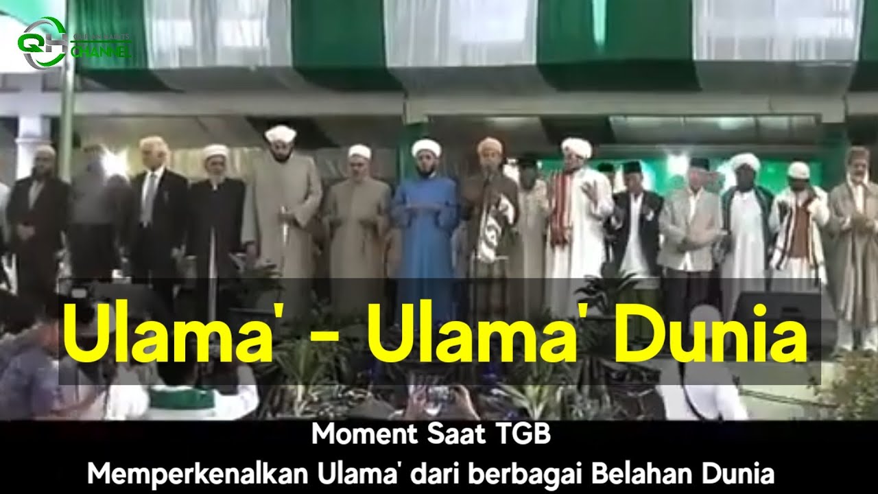 Rindu Gak Moment Ini ? TGB kenalkan Ulama'-ulama' dunia