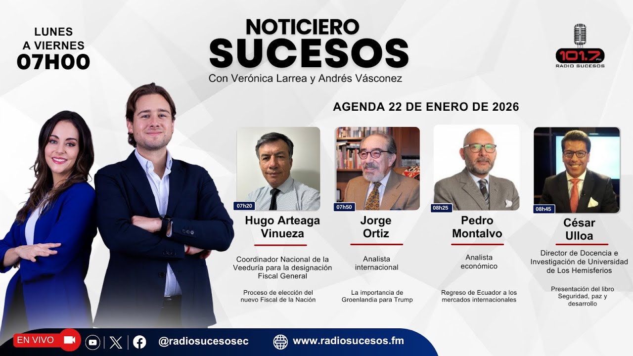 ​​​​​Noticiero Sucesos - 22 de enero de 2026