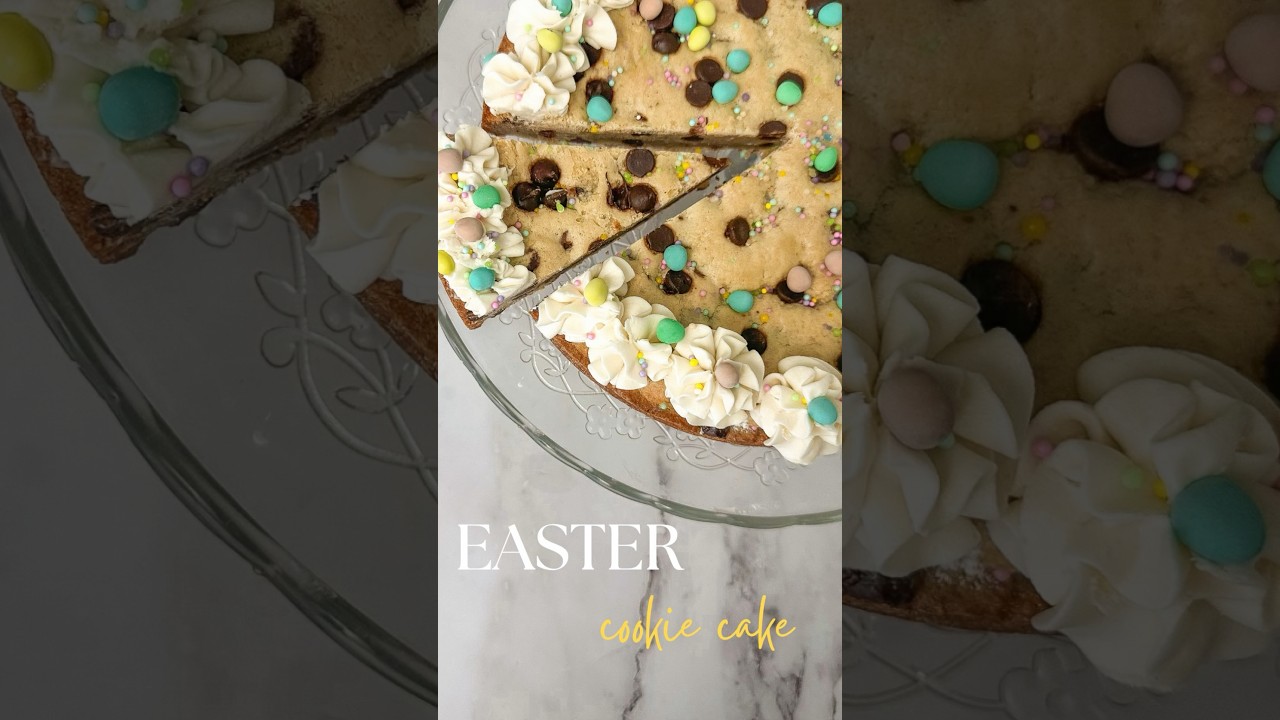 Easter Cookie Cake Recipe: Easy Chocolate Chip Dessert with Mini Eggs