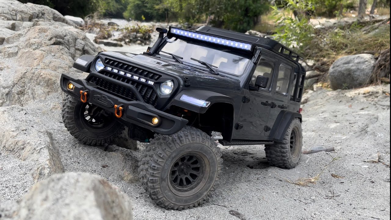 1/7 Rlaarlo MK-07 RC Jeep Wrangler in 19mins of Pure Off Roading & Rock Crawling!!!