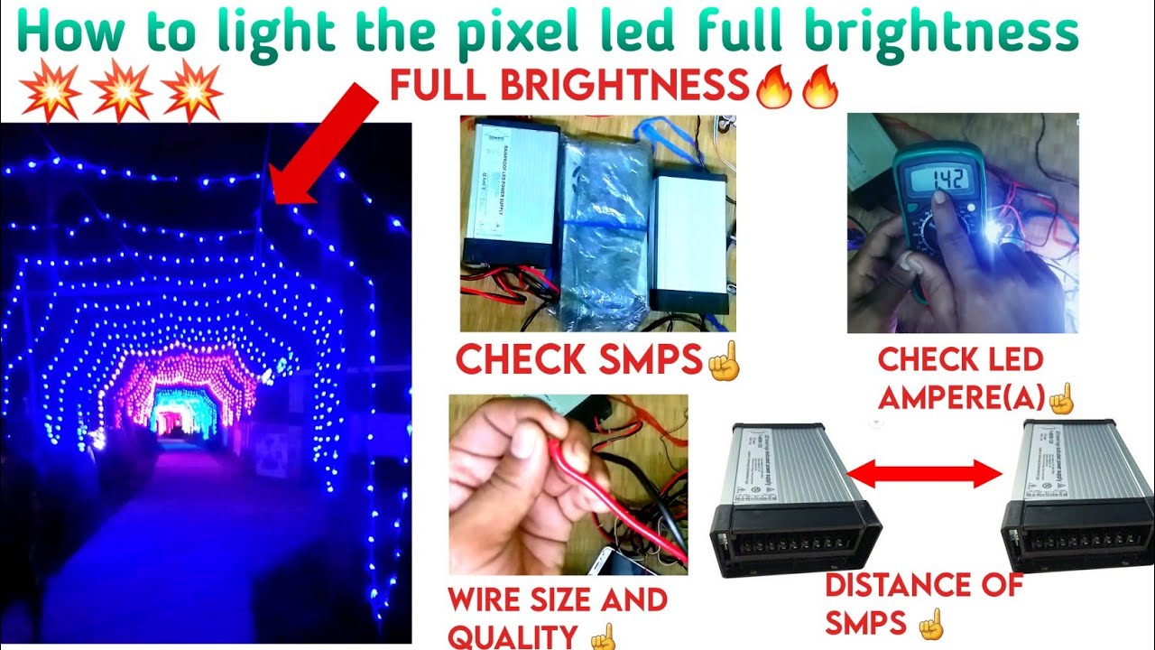 how to light Pixel Led full brightness💥💥 ।। Kaise pixe led ka brightness Badha hai 