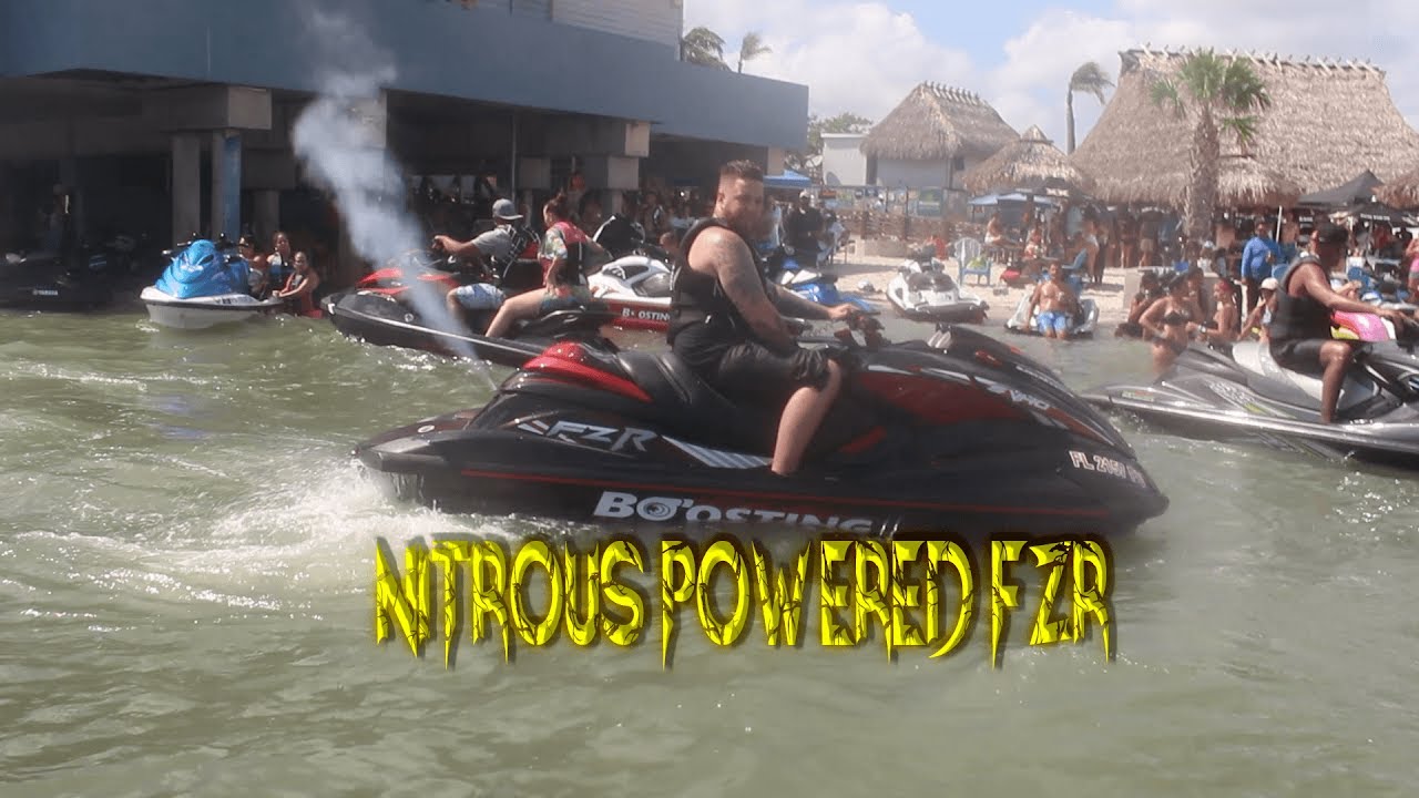 What Happens When You Put Nitrous In A 2017 Turbo Yamaha FZR? (Jetski)