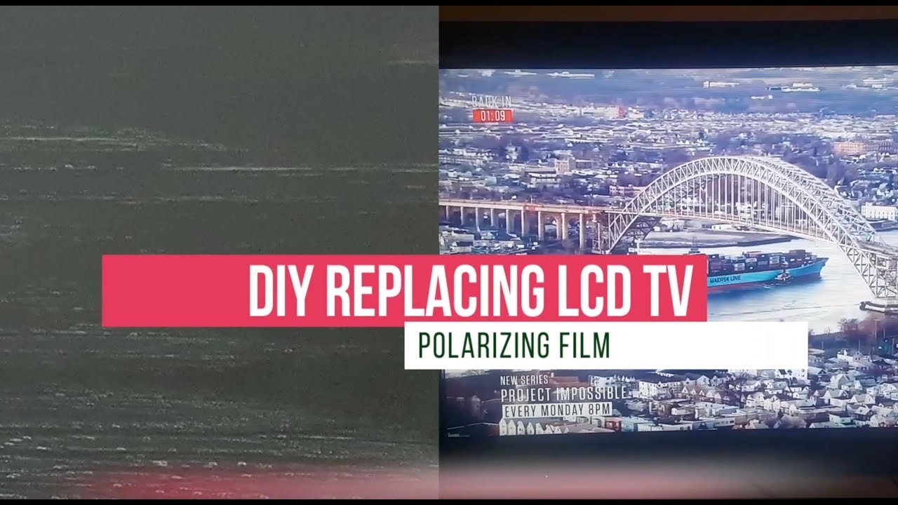 DIY Replace TV Polarizing Film   Sony BX300