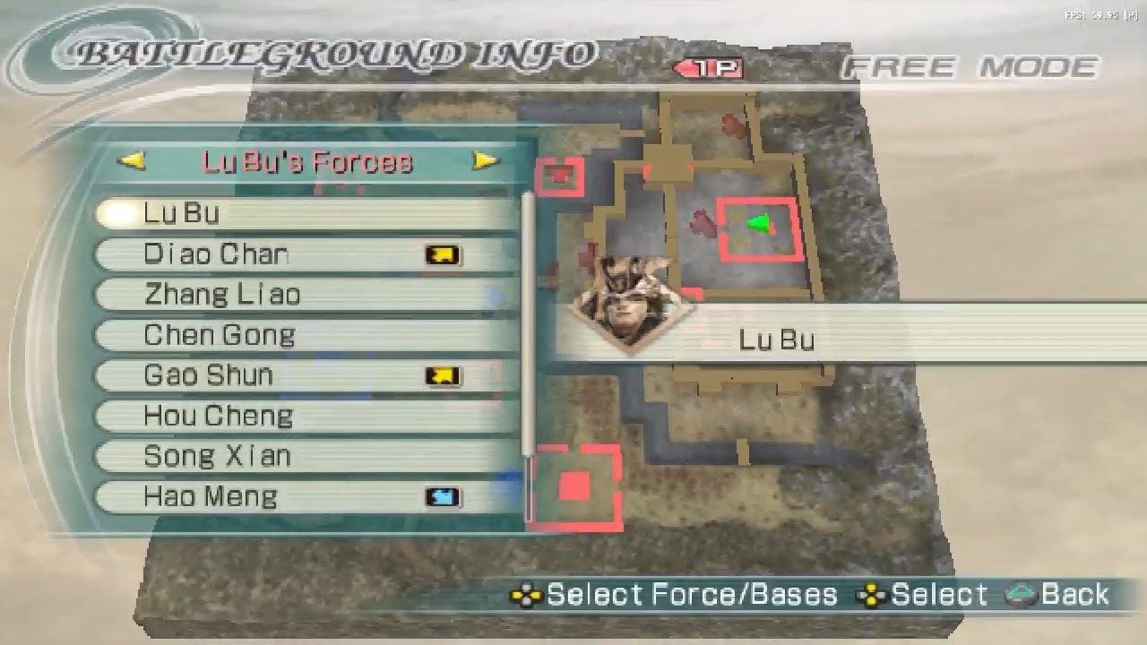 DYNASTY WARRIORS 6 ENEMY SIDE 1P VS 2P