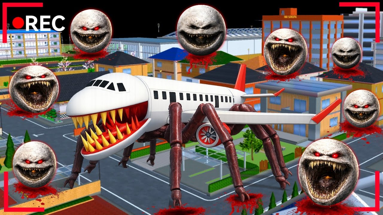 Yuta Mio Panik CCTV Rekam INFECTED SKY & Pasukan MOON WOKE UP Serang Kota 😱| Sakura School Simulator