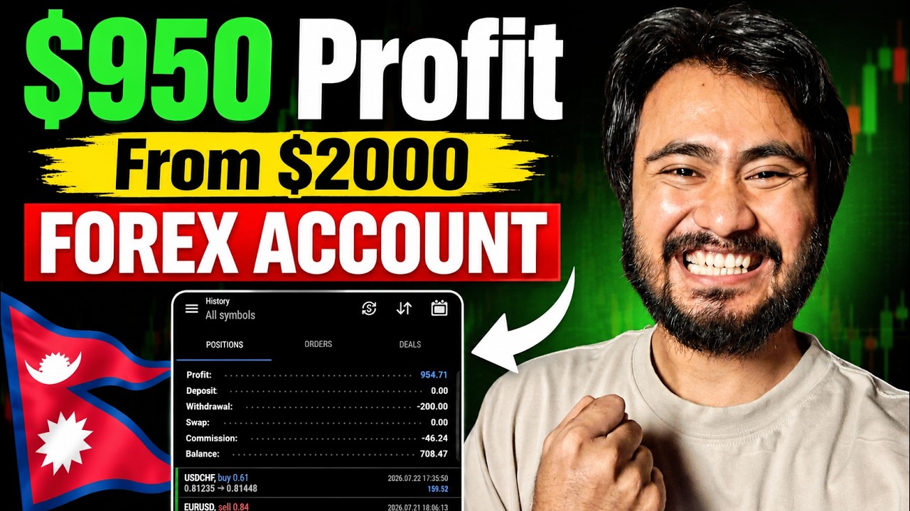 This Month I Made $950 Profit From $2000 Forex Account | Forex Trading in Nepal