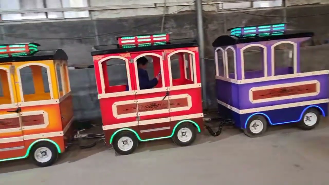 used amusement park electric trackless train for sale