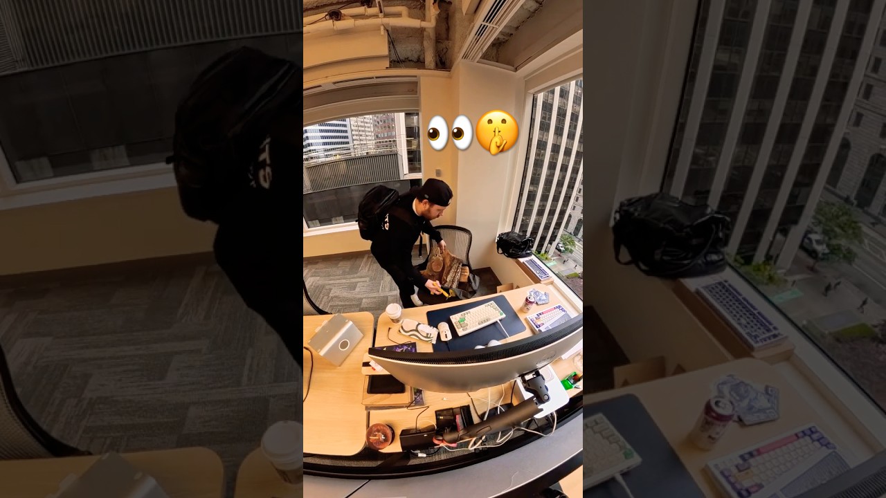 We set up a hidden camera in the office today 👀
