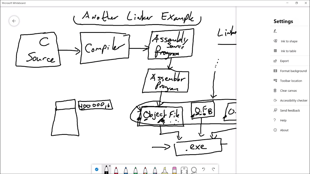 Linker Example Two:  A more in-depth example of how the linker program combines object files