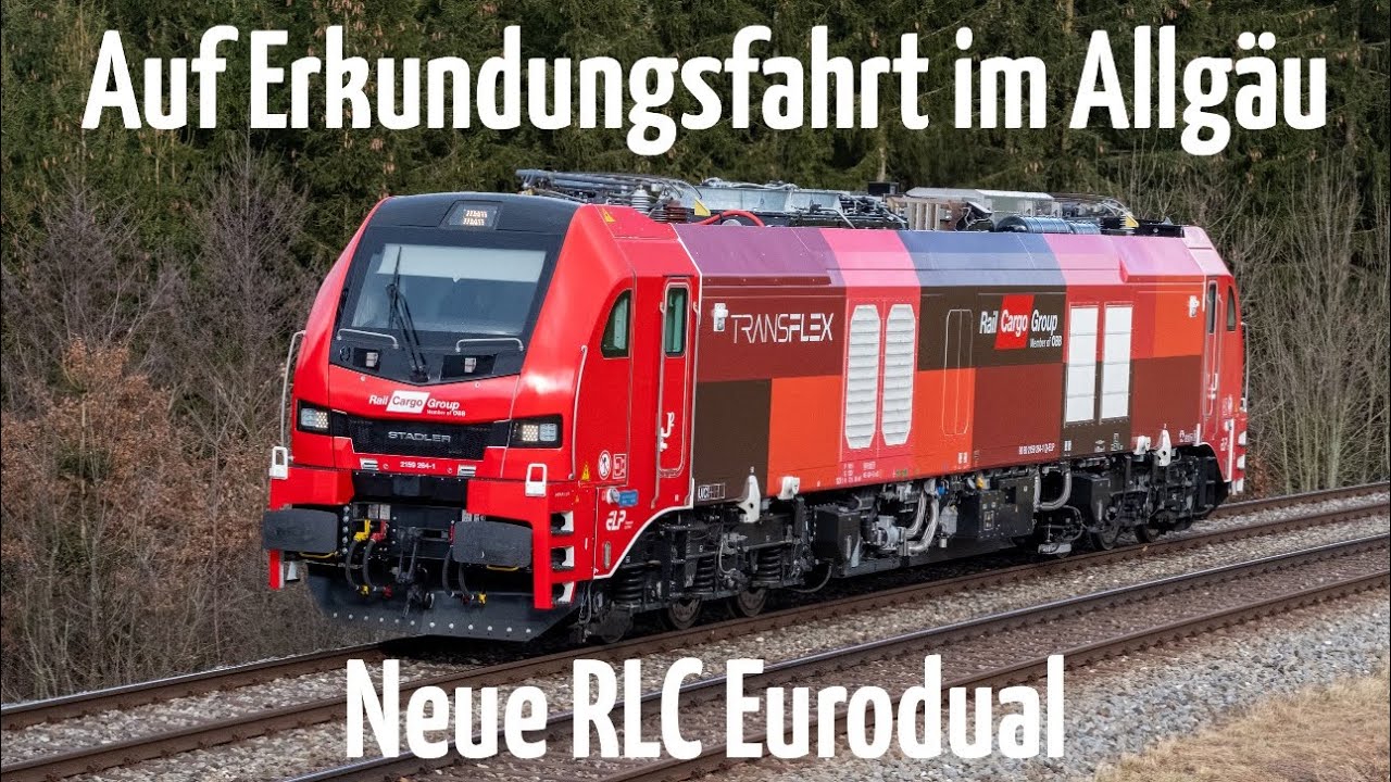 Niegelnagelneue Rail Cargo Group 2159 264 (Stadler Eurodual) auf Erkundungsfahrt im Allgäu