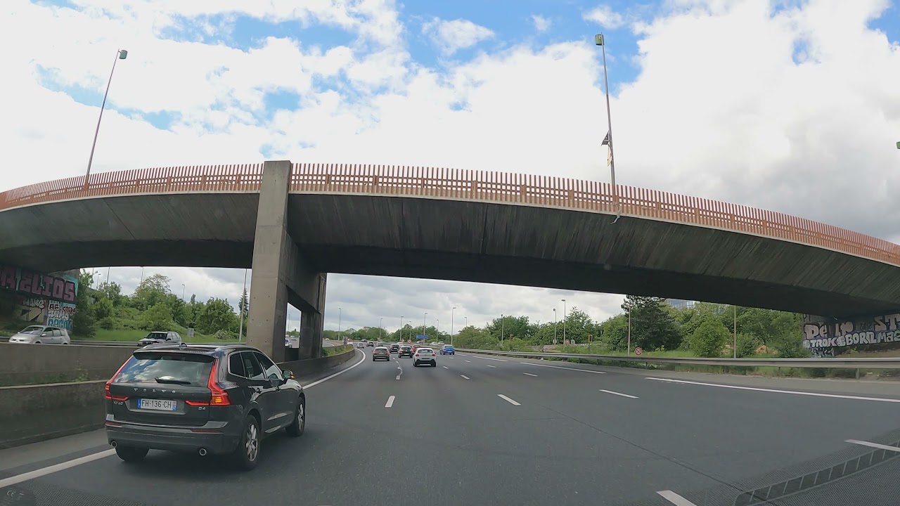 DRIVING IN PARIS 2021 | AUTOROUTE 4 | MARNE LA VALLEE | 4K UHD