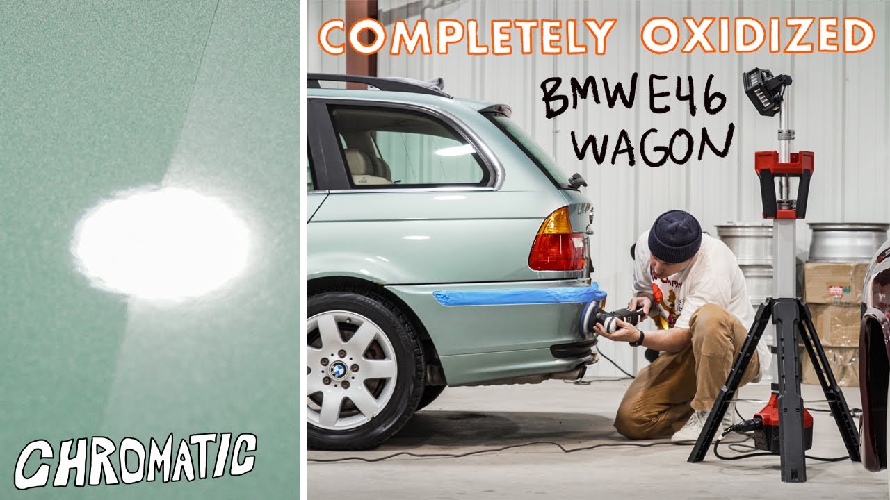 Saving The Oxidized Paint On A BMW E46 Touring - Detailing Transformation