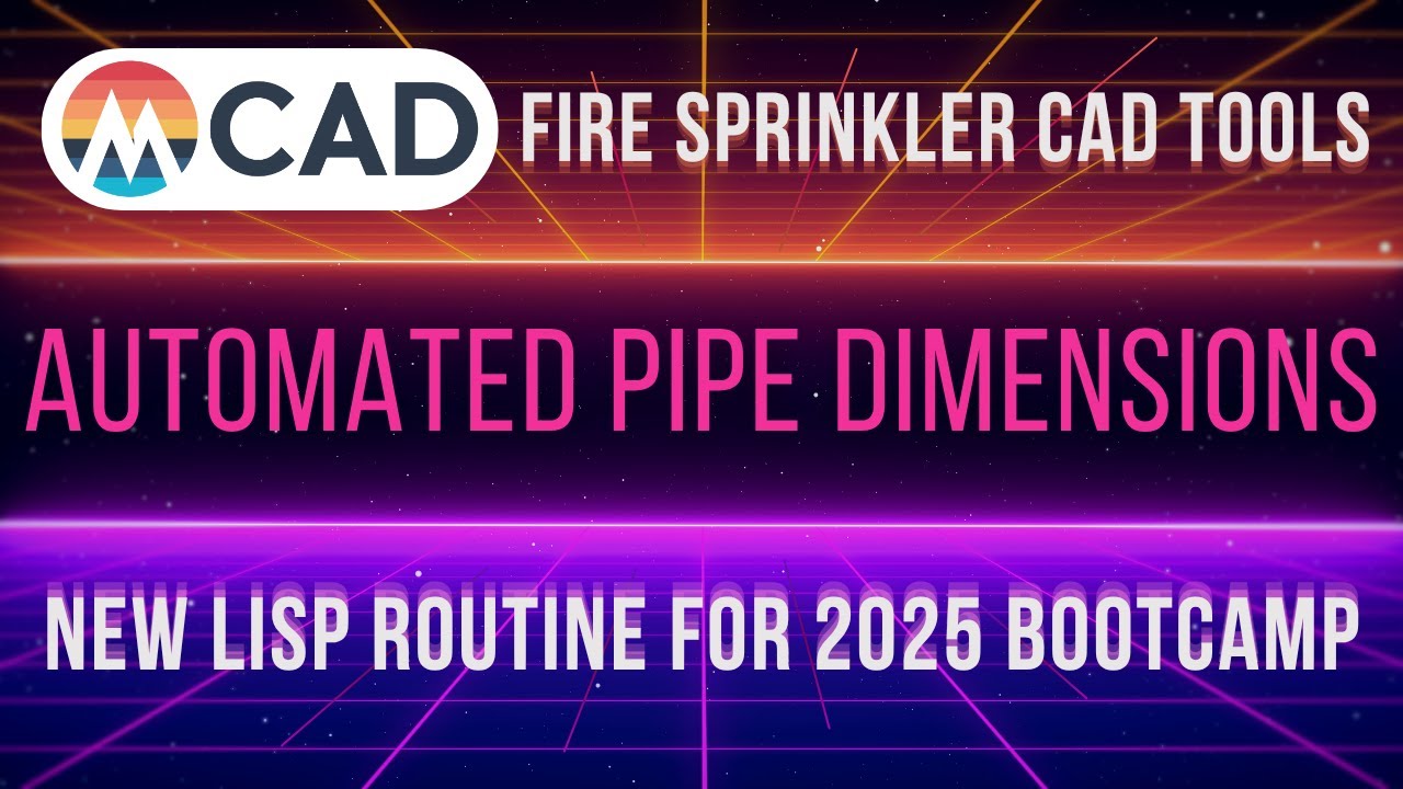New DIMSPRINKERSYSTEM LISP Routine for automated pipe dimensioning