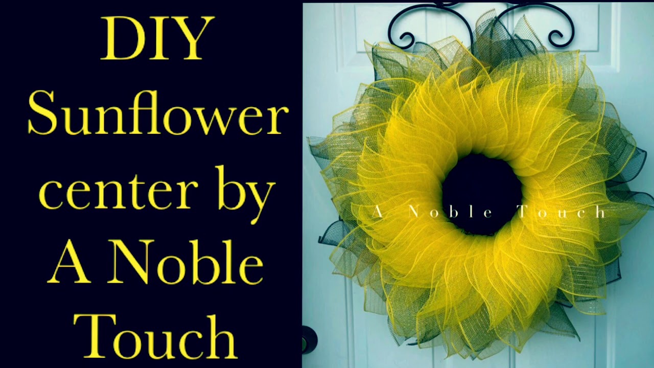 DIY Sunflower Center by A Noble Touch