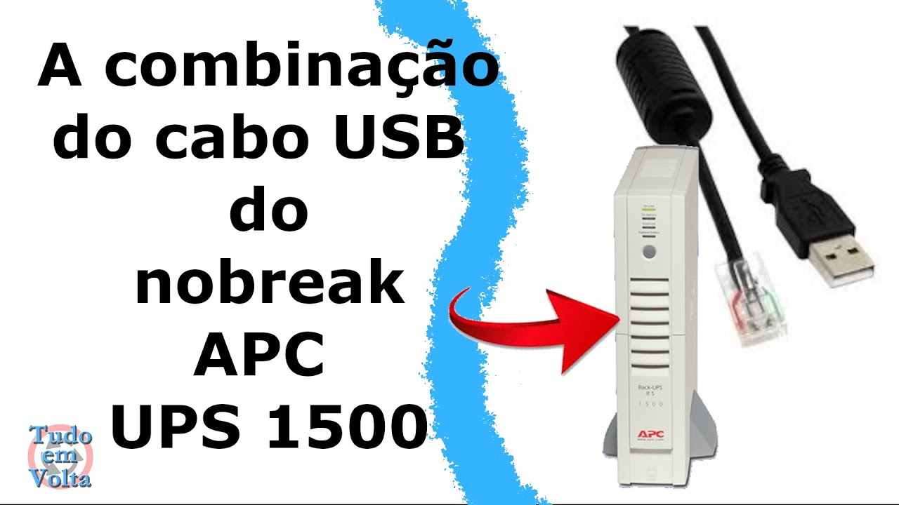 Como montar cabo de comunicação UPS 1500, cabo usb rs232 RJ50 nobreak APC para Powerchute