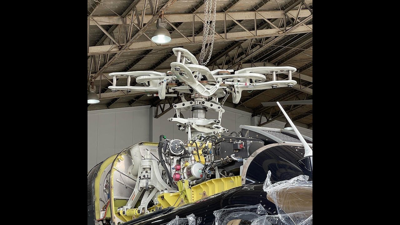 Bell 429 Main Rotor Hub Installation & Track and Balance #aviation