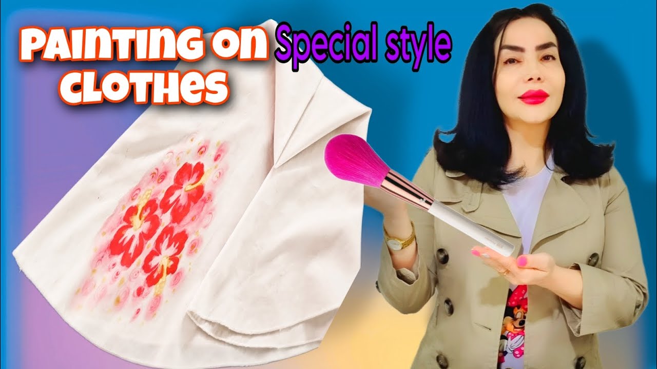 Painting on fabric | Fancy and funny designs for beginners;Stencil ideas for beginners