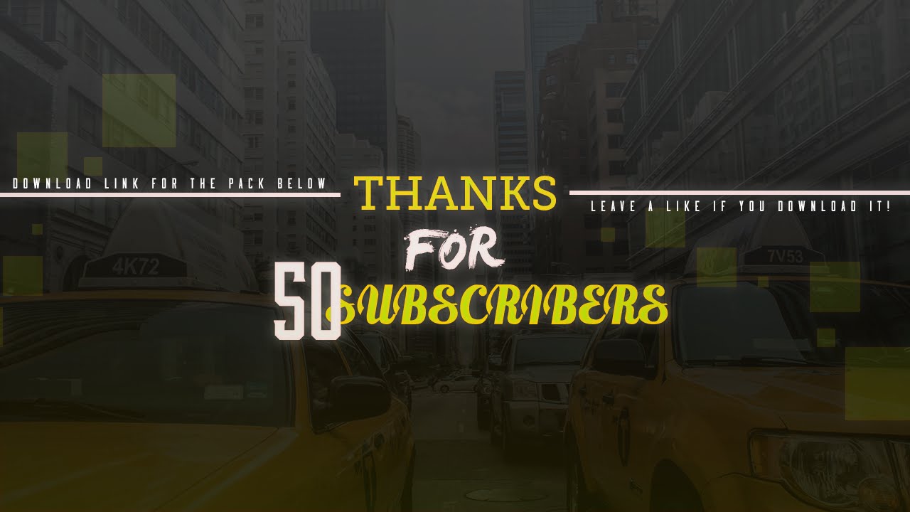 Thanks For 50 Subscribers! (FREE GRAPHICS PACK)