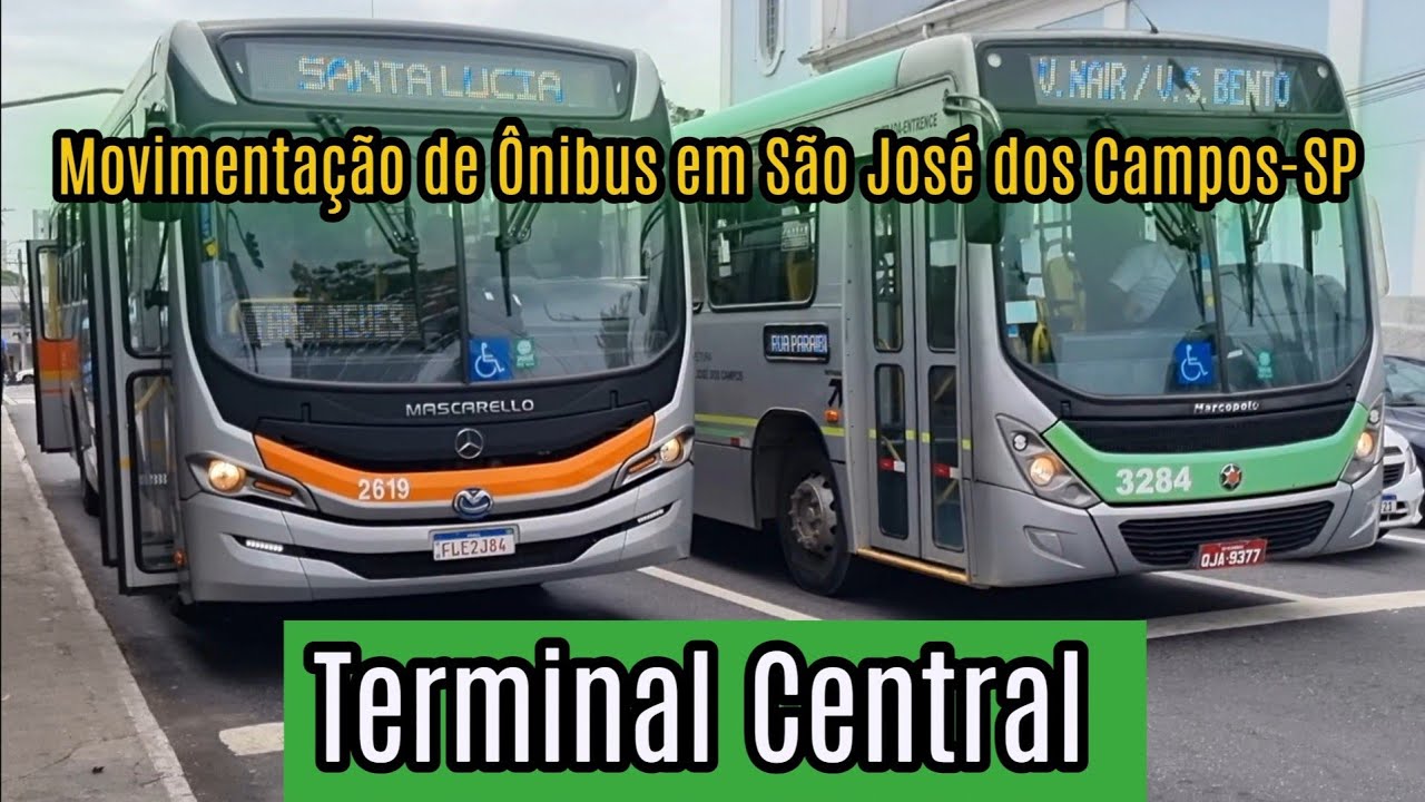 ✅️ [ Terminal Central São José dos Campos ] Movimentação de Ônibus em São José dos Campos-SP
