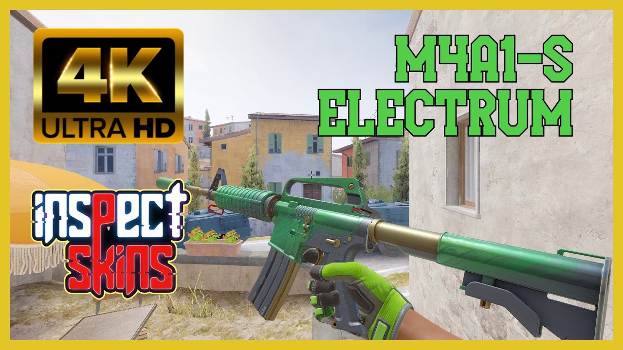 M4A1-S Electrum - Skin Inspect & Showcase (All Floats) | CS2 [4K60FPS]
