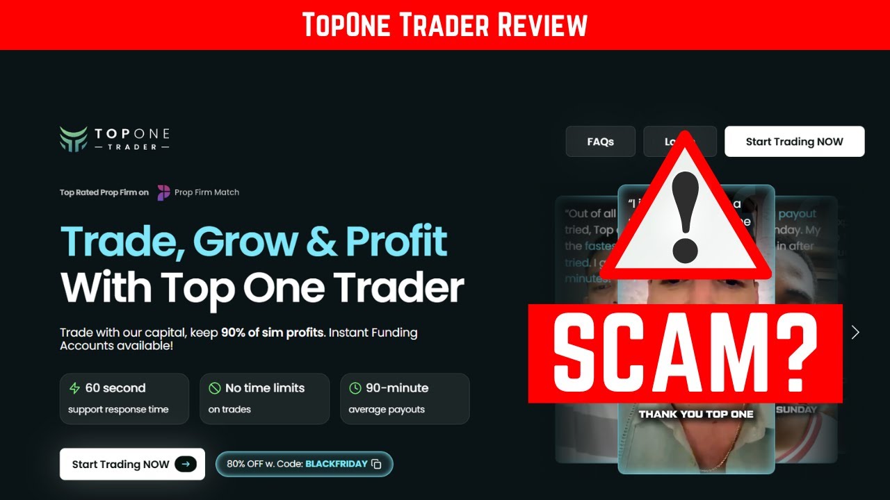 Обзор TopOne Trader 2025: реально ли мгновенное финансирование или просто маркетинговый ход?