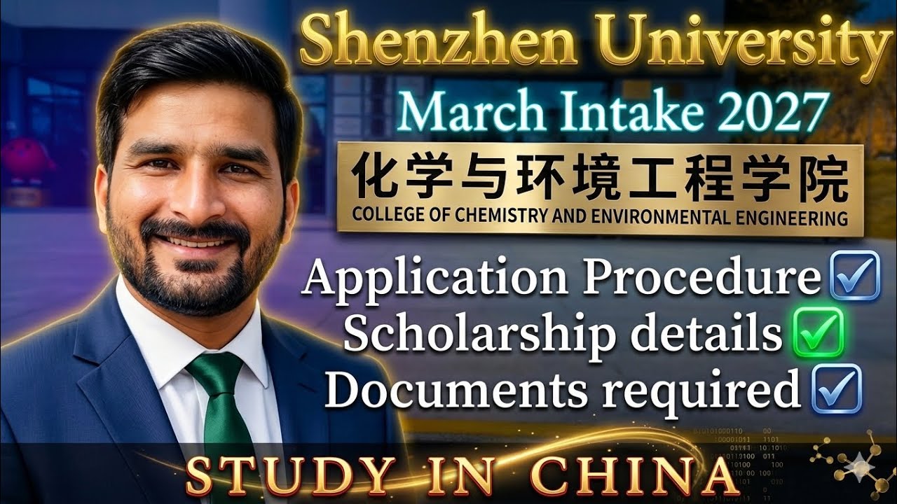 Shenzhen University PhD application Procedure | Liyuan Scholarship SZU | study in China 2026/27