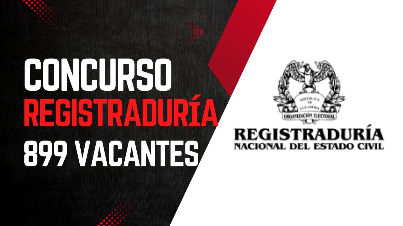 CONCURSO REGISTRADURÍA 2025 - 2026