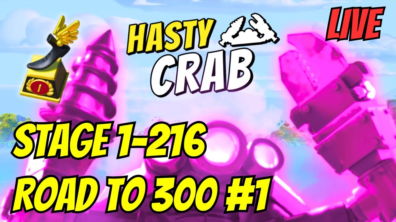 Boom Beach Hasty Crab 2021 Stage 1-216 Road to Stage 300 #1