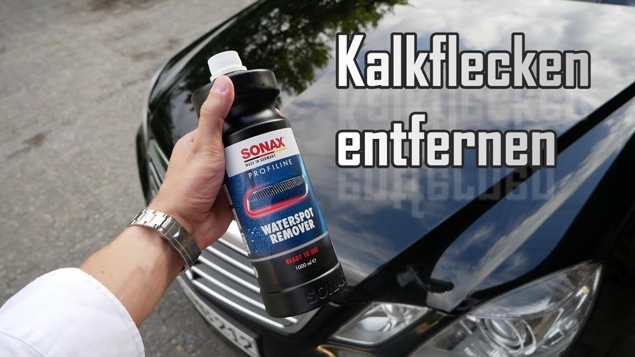 Eingebrannte Kalkflecken am Auto entfernen ohne Polieren || Sonax Waterspot Remover