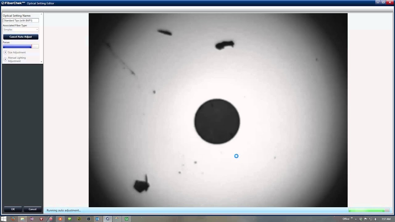 JDSU P5000i Fiber Inspection Microscope Calibration