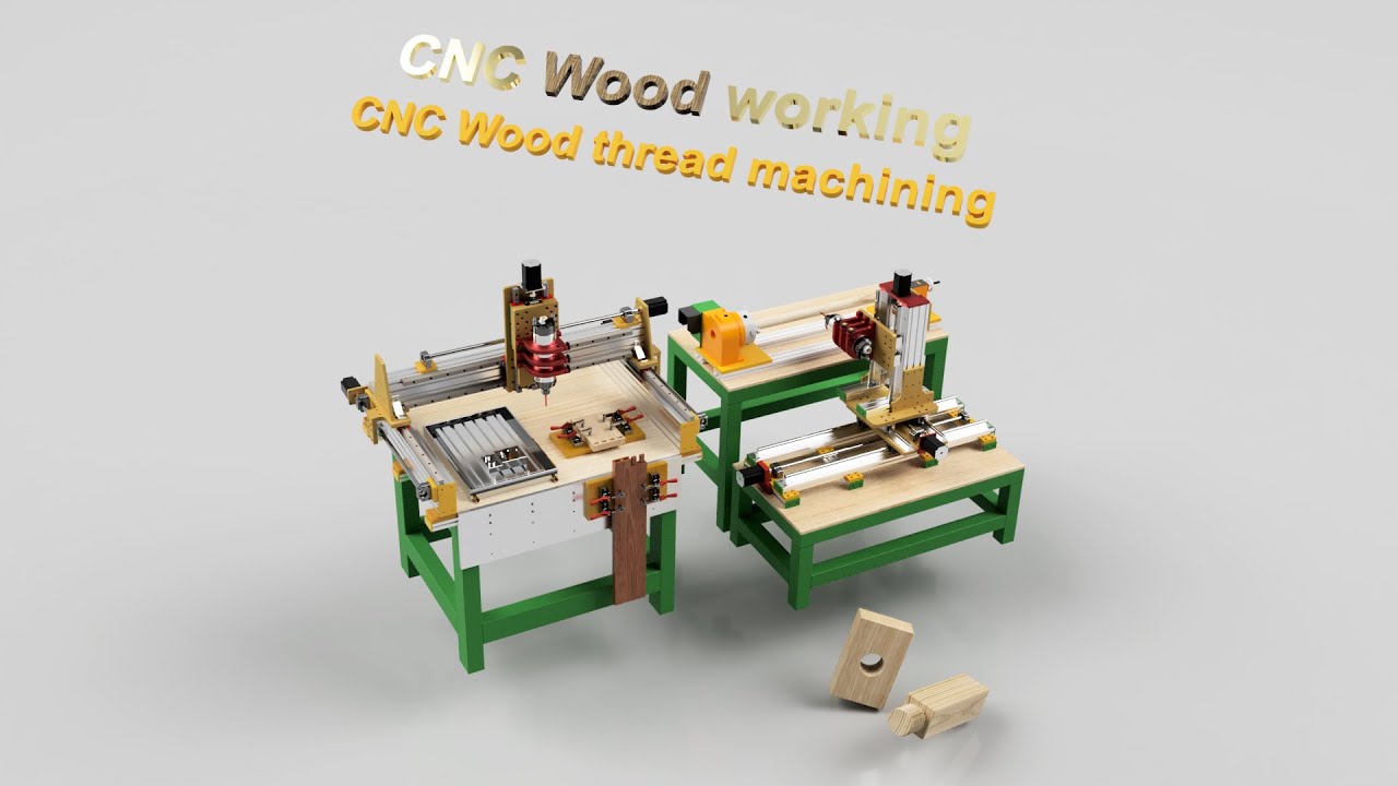 Make wooden screws with CNC