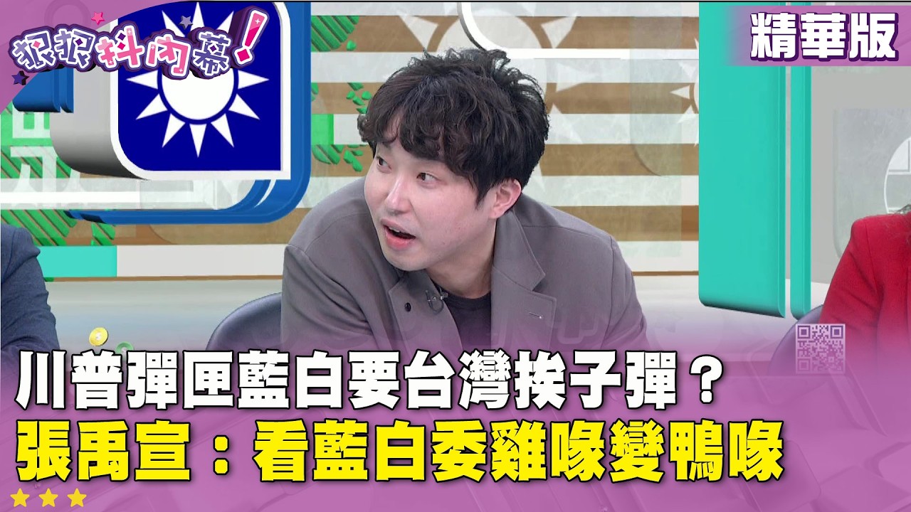 精華片段》#川普 彈匣藍白要台灣挨子彈？ #張禹宣：看藍白委雞喙變鴨喙【#狠狠抖內幕】2026.02.23