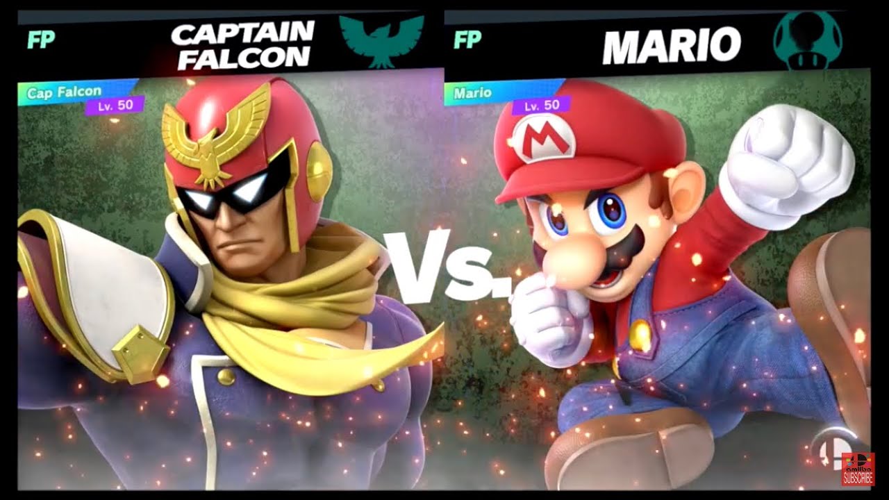 Super Smash Bros Ultimate Amiibo Fights – Captain Falcon vs the World #1 Captain vs Mario