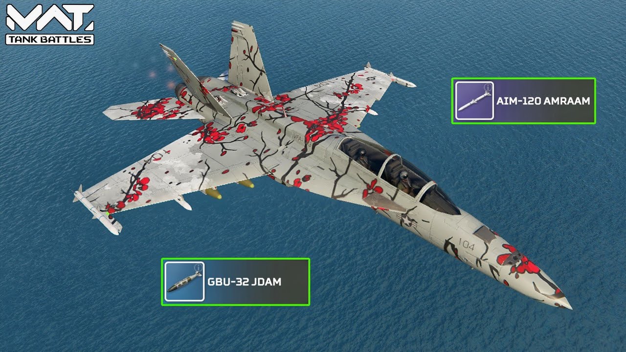 F-18F - FULL MK3 MAX GAMEPLAY 🔥 MWT :  TANK BATTLES 