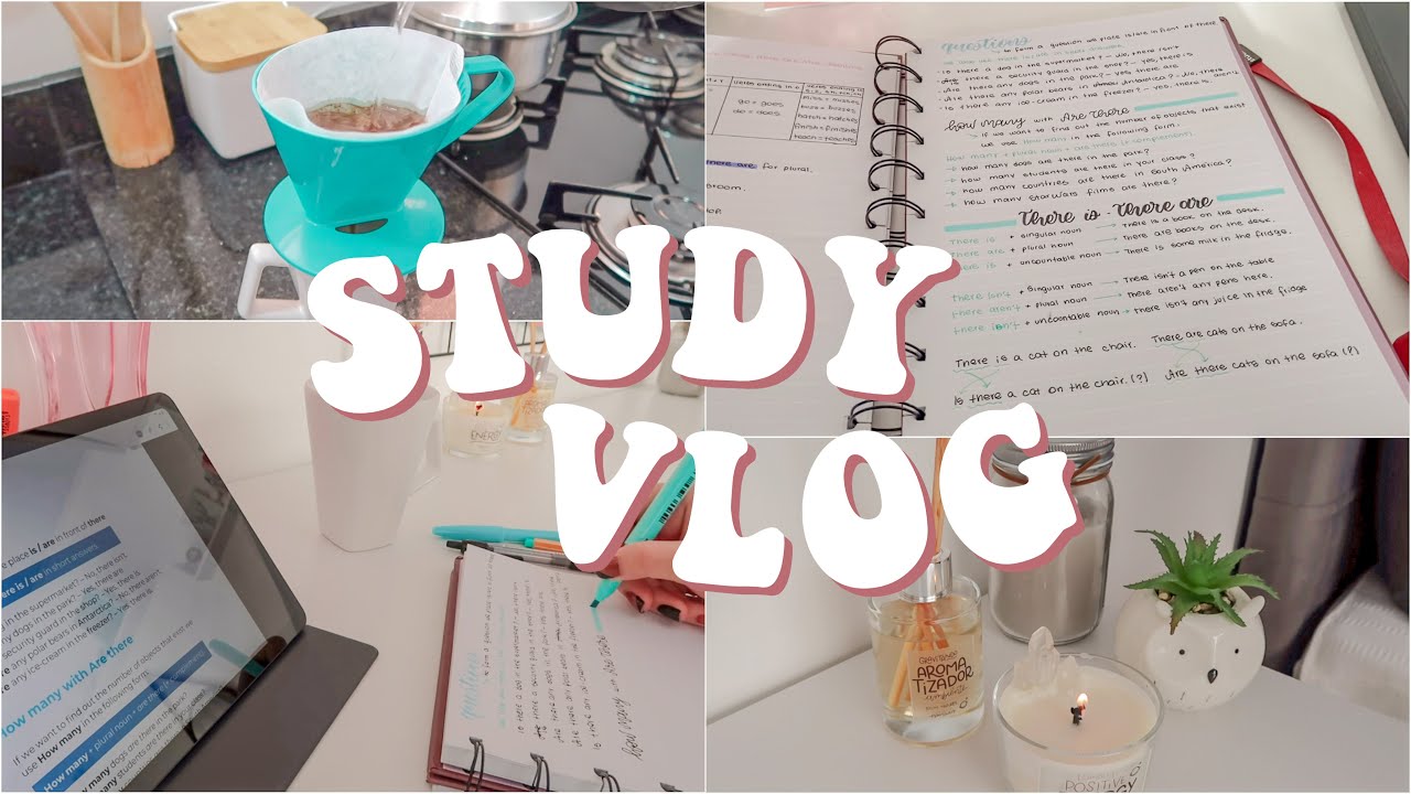 STUDY VLOG | estudando inglês + motivação nos estudos ✨