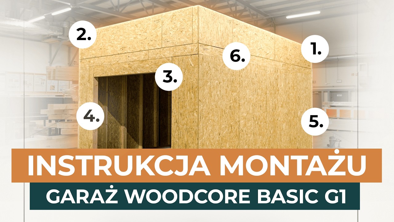 Montaż garażu Woodcore House - Basic G1 - INSTRUKCJA