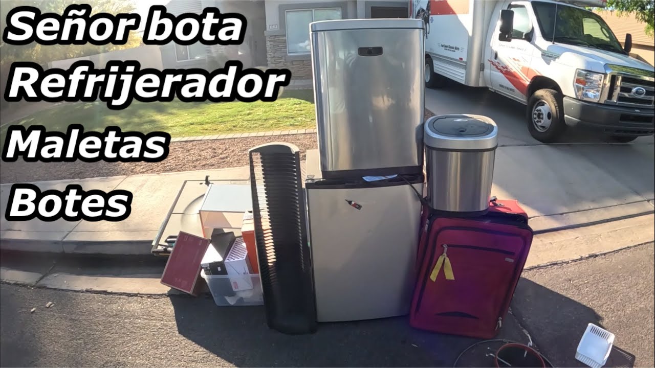 Lo que tiran en USA😱 SEÑOR  Bota Refrijerador y botes de basura