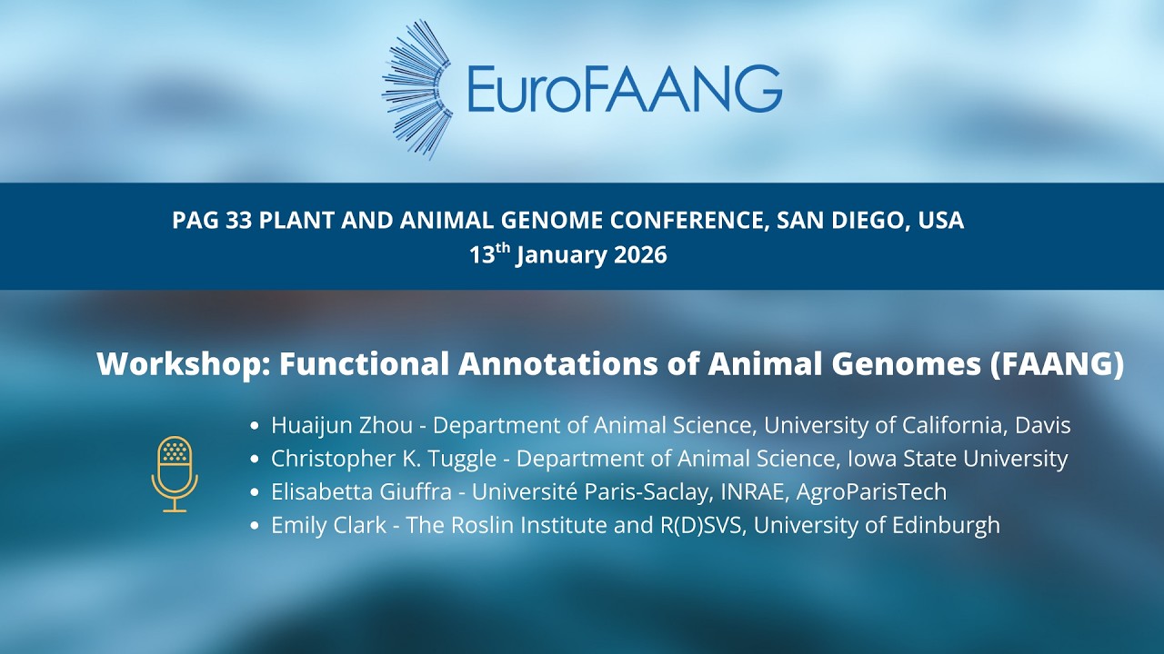 Eurofaang - PAG 33 workshop 2026 - Functional Annotations of Animal Genomes