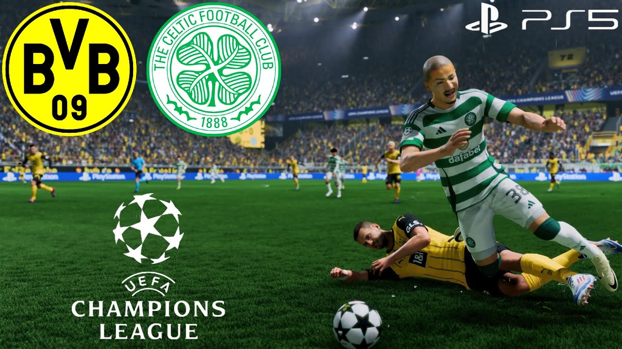 FC 25 - BORUSSIA DORTMUND VS CELTIC - UEFA CHAMPIONS LEAGUE 24/25 - BVB STADION DORTMUND 4K PS5