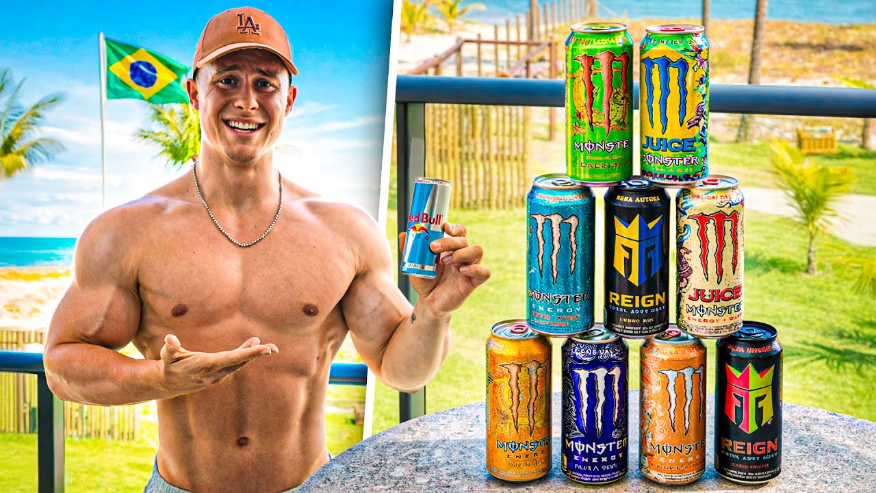Sobreviví a TODAS las Bebidas Energéticas de Brasil 🇧🇷 ¿Valen la pena?