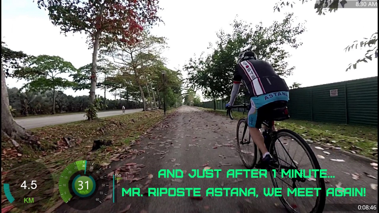 20170402   Seems some roadies don't like getting overtaken by foldies? (Brompton)...   Hehe...