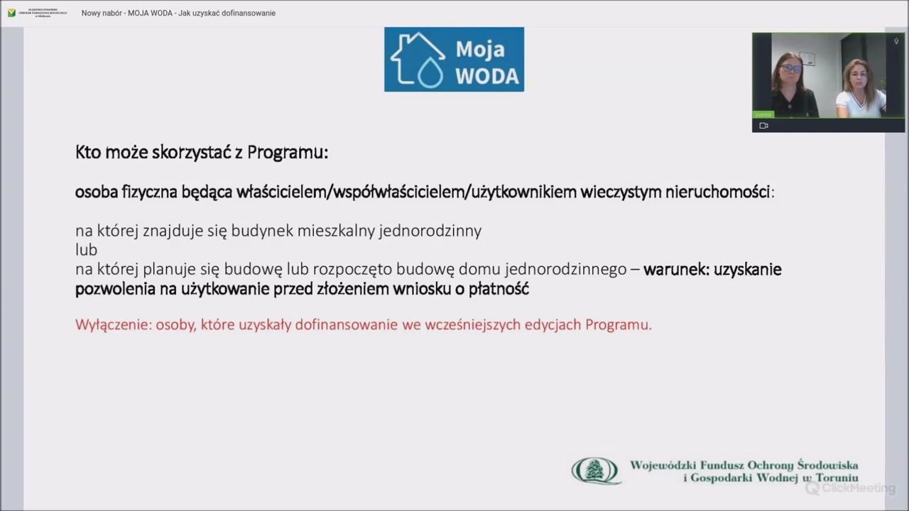 2023 08 21 Nowy nab&oacute;r MOJA WODA Jak uzyskać dofinansowanie