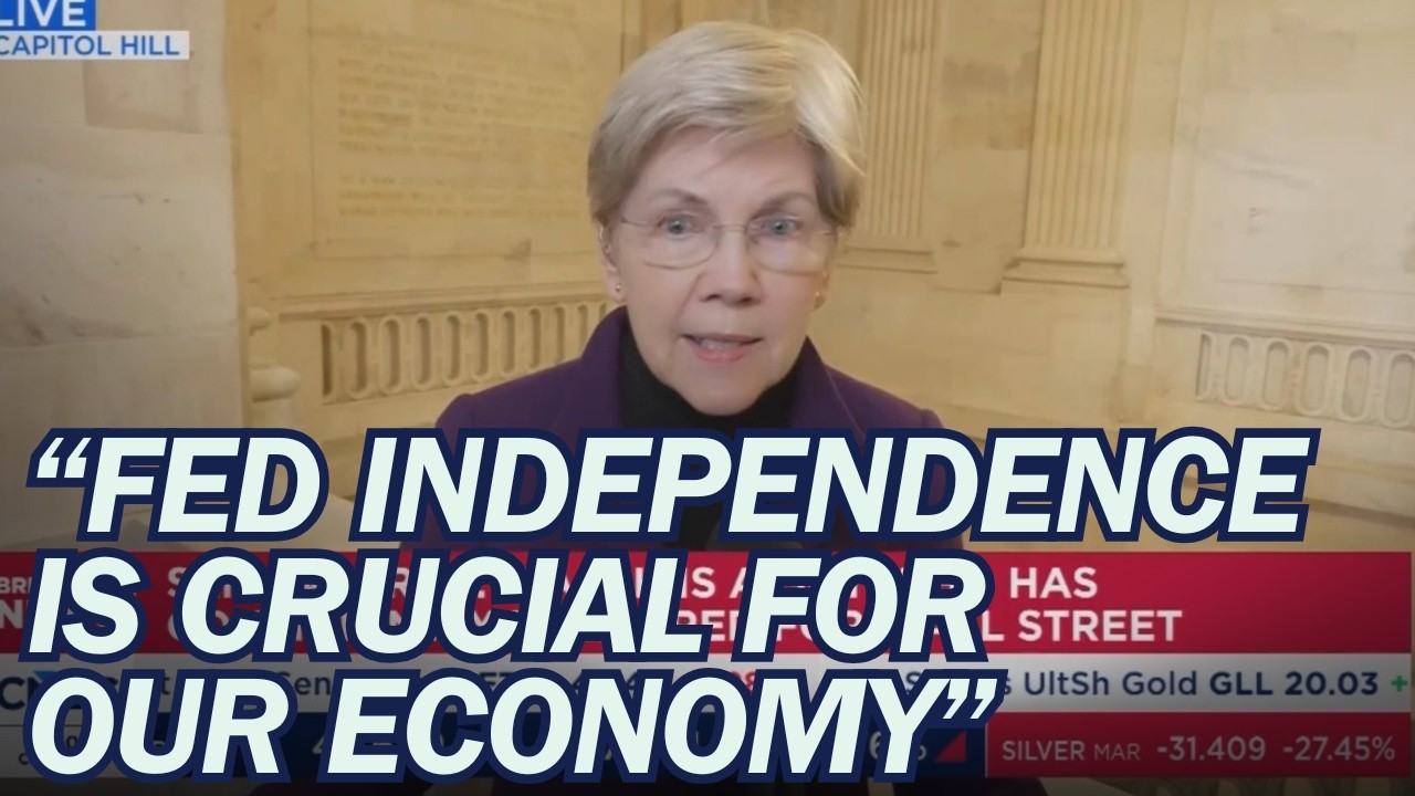 Warren: Kevin Warsh Has Demonstrated He's Willing To Be Trump's Fed Sock Puppet